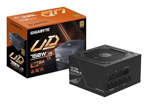 GIGABYTE UD750GM PG5 V2 Netzteil – PCIe Gen 5.1, 80 Plus Gold, Vollmodulares Design, 120-mm-Lüfter, ATX 3.1-kompatibel, EU-Stecker