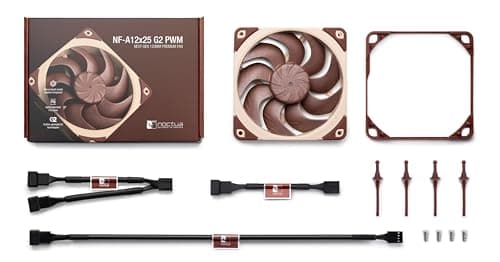 Noctua NF-A12x25 G2 PWM, leiser 120mm PC-Lüfter in Premium-Qualität, 4-Pin (Braun) Bild 8