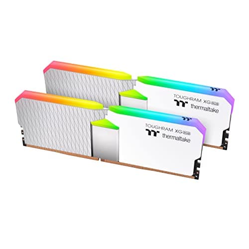 Thermaltake TOUGHRAM XG RGB Weiß DDR4 3600MHz 64GB C18 (32GB x 2) 16,8 Millionen Farben RGB Alexa/Razer Chroma/5V Motherboard Syncable RGB Speicher RG06R432GX2-3600C18B Weiß 3600MHz (2x32GB) Bild 2