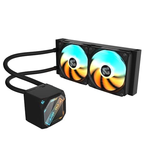 GIGABYTE Gaming 240 Flüssigkeitskühler für CPU - 2x120mm ARGB-Lüfter, Schiebe-Verriegelungsmechanismus, Daisy-Chain, Kompatibel mit Intel LGA 1851 und AMD AM5 Bild 4