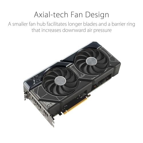 ASUS Dual GeForce RTX 4070 SUPER OC Edition 12GB GDDR6X Gaming Grafikkarte (Nvidia GeForce RTX4070 DLSS 3, PCIe 4.0, 1x HDMI 2.1a, 3x DisplayPort 1.4a, DUAL-RTX4070S-O12G, schwarz) Bild 6