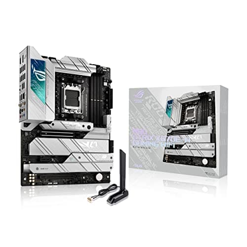 ASUS ROG Strix X670E-A Gaming WiFi 6E Sockel AM5 (LGA 1718) Ryzen 7000 Gaming Motherboard (16 + 2 Leistungsstufen, PCIe® 5.0, DDR5, 4xM.2 Steckplätze, USB 3.2 Gen 2x2, WiFi 6E, AI Cooling II) Bild 2