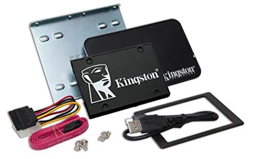 Kingston KC600 SSD SKC600B/1024G Interne SSD 2.5" SATA Rev 3.0, 3D TLC, XTS AES 256-Bit-Verschlüsselung - Desktop/Notebook-Upgrade-Kit