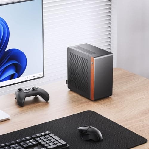 Jonsbo NV10 ITX Mini-Desktop-Gehäuse, 3,3 mm, Aluminiumlegierung, Gehäuseschale, unterstützt 1U Flex Power Suppl 4,5 l Volumen, kleines PC-Gehäuse Bild 6