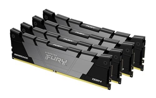 Kingston FURY Renegade 64GB 3600 DDR4 CL16 DIMM (Kit mit 4) Desktop Gaming Speicher - KF436C16RB12K4/64