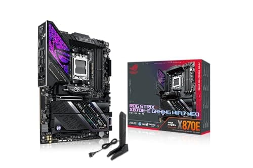 ASUS ROG Strix X870E-E Gaming WiFi7 Neo AMD ATX Mainboard (AMD AM5, 18+2+2 Leistungsstufen, DDR5, 5X M.2 Steckplätze, M.2 Q-Release, PCIe 5.0, 2X USB4, USB 10Gbps Typ-C, Aura Sync RGB)