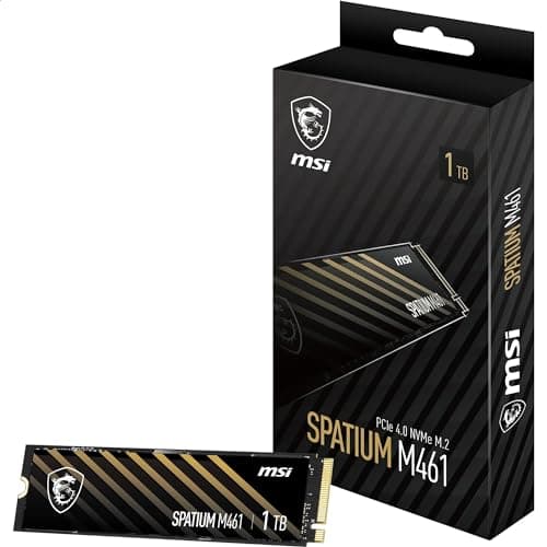 MSI SPATIUM M461 PCIe 4.0 NVMe M.2 1TB
