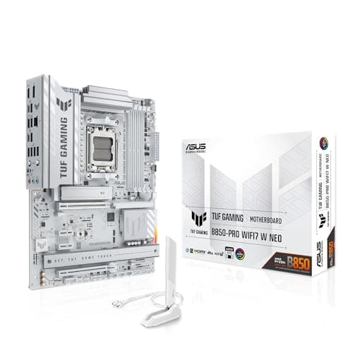 ASUS TUF Gaming B850-PRO WIFI7 W NEO AMD ATX-Mainboard (14+2+1 Leistungsstufen, DDR5 mit AEMP, DREI M.2-Steckplätze, PCIe 5.0 für Next-Gen-GPUs, 2,5Gb Ethernet und 64MB BIOS)