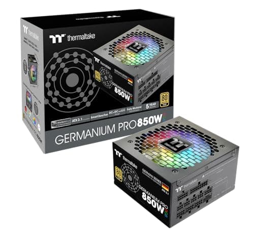 Germanium Pro 850W Netzteil | RGB | ATX 3.1 | Gen 5.1 12V-2x6 | Ultra-Quiet Smart Zero Lüfter | 80Plus Gold | Modular | 5 Jahre Garantie 850.0 Watt Bild 2