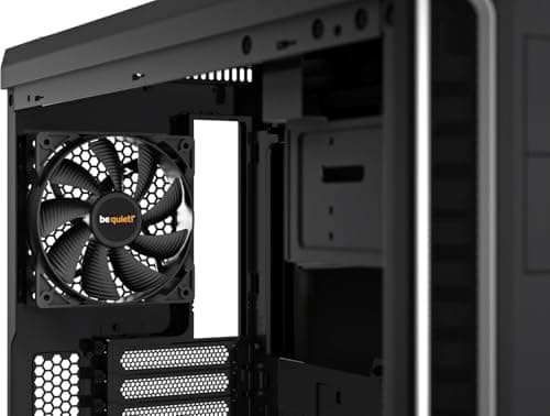 be quiet! Pure Base 600 Silver PC-Gehäuse, 2X Pure Wings 2 Lüfter, Radiatoren bis 360mm, 3-stufige Lüftersteuerung Bild 6
