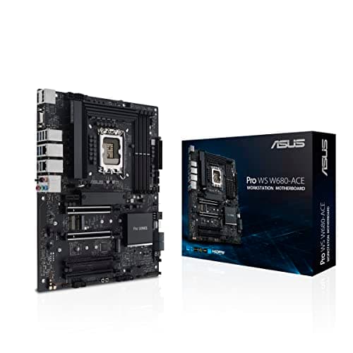 ASUS Pro WS W680-ACE Workstation Mainboard Sockel Intel LGA 1700 (ATX-Mainboard, PCIe 5.0, DDR5, 3X PCIe 4.0, USB 3.2 Gen 2)