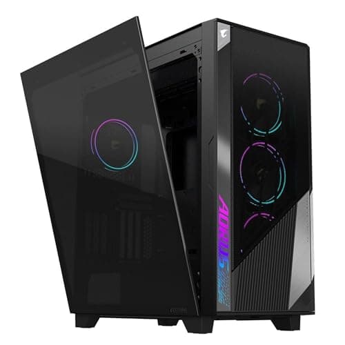 Gigabyte AORUS C500 Glass Mid Tower ATX Gehäuse, Schwarz, TG Panel, Kein Netzteil Bild 6