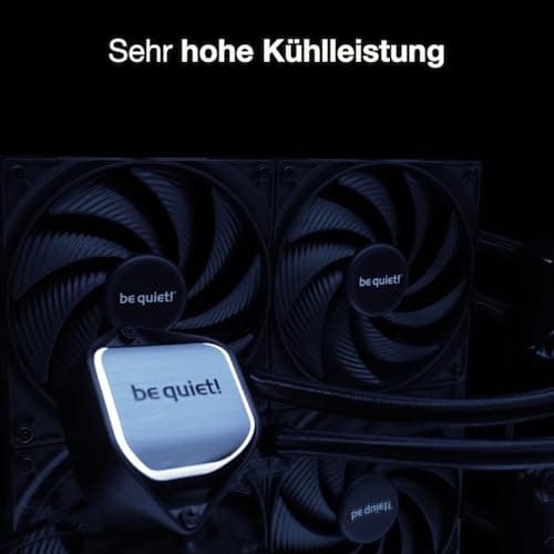 be quiet! Pure Loop 2 280mm All-in-One Wasserkühlung für übertaktete AMD und Intel Systeme, 2x Pure Wings 3 PWM high-speed Lüfter, hoher Druck, entkoppelte PWM-Pumpe mit ARGB-Beleuchtung, BW018 Bild 4