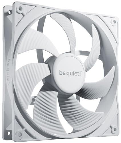 be quiet! Pure Wings 3 140mm PWM White Lüfter, hohe Drehzahl, niedrige Mindestdrehzahl, optimierter Lüfterrahmen, außergewöhnlicher Luftdruck, BL112