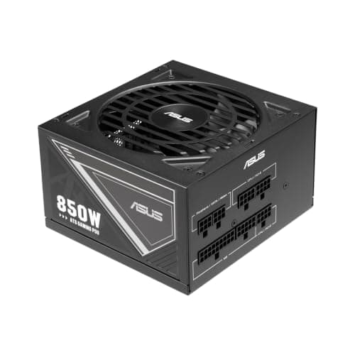 ASUS 850W-ATS Gold Gaming Netzteil (80-Plus-Gold-Zertifizierung, Low-ESR-Elektrolytkondensatoren, Lüfter mit Doppelkugellagern, DIY-freundlicher CPU-Stromanschluss)