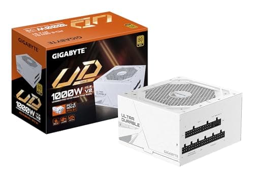 GIGABYTE UD1000GM PG5 V2 Ice Netzteil – PCIe Gen 5.1, 80 Plus Gold, Vollmodulares Design, 120-mm-Lüfter, ATX 3.1-kompatibel, EU-Stecker
