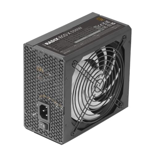 Tacens Radix ECO X 550, PC ATX Netzteil 550W, 6 Jahre Garantie, 87% Effizienz, SMD- und DC-DC-Technologien, Ultra-leiser AI-RPM 140mm FDB-Lüfter, Extra-Lange Flachkabel, Schwarz Bild 5
