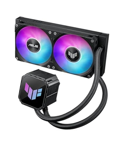 ASUS TUF Gaming LC III 240 ARGB All-in-One-Flüssig-CPU Wasserkühlung (zwei vorinstallierte Lüfter, Aura ARGB, 400-mm Schläuche, Unterstützung für Intel LGA 1851, 1700, 1200 und AMD AM5 und AM4 Sockel) Bild 6