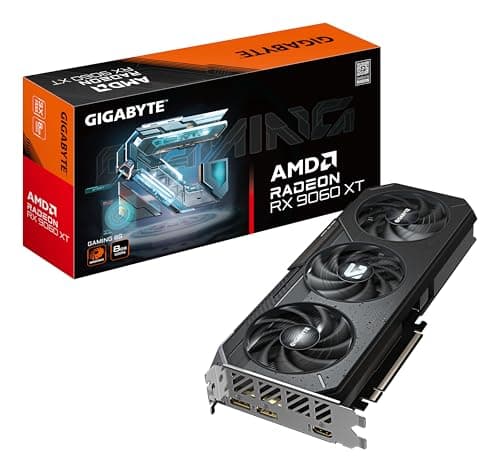 Gigabyte Radeon RX 9060 XT Gaming 8G Grafikkarte - 8GB GDDR6, 128bit, PCI-E 5.0, 3130 MHz Kerntakt, 2 x DisplayPort, 1 x HDMI, GV-R9060XTGAMING-8GD