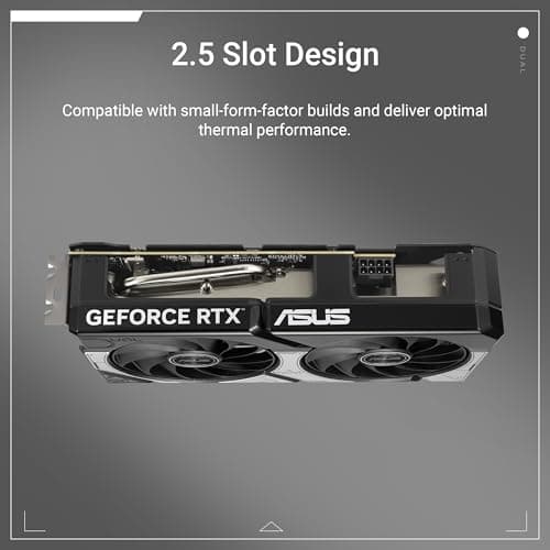 ASUS Dual GeForce RTX 5060 Ti 16GB GDDR7 OC Edition Gaming Grafikkarte (Nvidia GeForce RTX5060Ti DLSS 4, 2,5-Slot Design, PCIe 5.0, 3X DisplayPort 2.1b, 1x HDMI 2.1b) Bild 3
