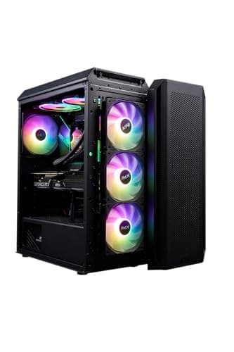 XPG by ADATA - Valor Air Plus - Black ATX Mid Tower PC Case with 4 x ARGB Fans, VGA Support up to 340mm, CPU Cooler Support up to 160 mm - VALORAIRPLUSMTA-BKCWW Bild 7