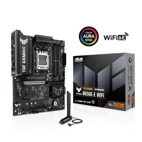 ASUS TUF Gaming B650E-E WiFi AMD AM5 B650 ATX Motherboard, 8+2+1 80A DrMOS Stage, DDR5, PCIe 5.0 Ready, 3X M.2, Wi-Fi 6E, 2.5GB LAN, DisplayPort, HDMI™, USB 20Gbps Type-C®, BIOS Flashback™, Aura Sync Bild 6