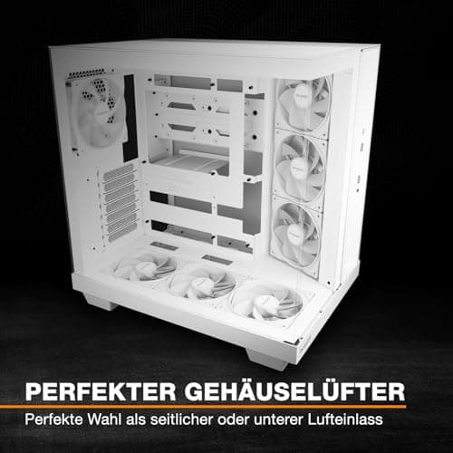 be quiet! Pure Wings 3 120mm PWM Reverse White Lüfter Triple Pack, 3 Lüfter enthalten, invertierte Lüfterblätter, hohe Höchstgeschwindigkeit, niedrige Mindestdrehzahl, optimierter Lüfterrahmen Bild 6