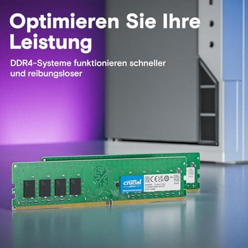 Crucial DDR4 RAM 32GB 3200MHz CL22, PC Computer Arbeitsspeicher, (auch 2933MHz / 2666MHz) - CT32G4SFD832A 3200MHz 32GB Bild 6