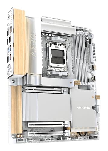 GIGABYTE X870E AERO X3D Wood Mainboard - Unterstützt AMD Ryzen 9000 CPUs, digitales 16+2+2-Phasen-VRM, bis zu 9000Hz DDR5 (O.C.), 2xPCIe 5.0 + 2xPCIe 4.0, Wi-Fi 7, 5GbE LAN, USB 4 Bild 6