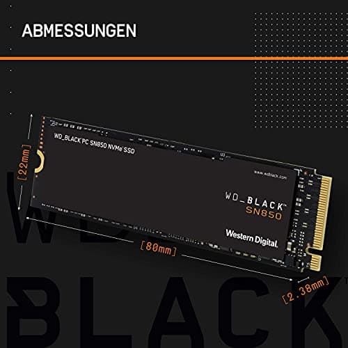 WD_BLACK SN850 NVMe SSD 1 TB interne SSD (Gaming SSD, PCIe Gen4-Technologie, Lesen 7.000 MB/s, Schreiben 5.300 MB/s) Schwarz,Festkörper-Laufwerk Bild 4