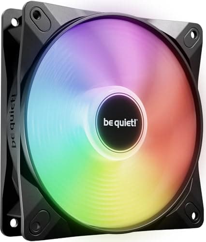 be quiet! Light Wings LX 120mm PWM high-speed Lüfter, Beleuchteter Hub und mattierte Lüfterblätter, vielzählige Farben und Effekte, ARGB-Kabel mit Möglichkeit zur Reihenschaltung