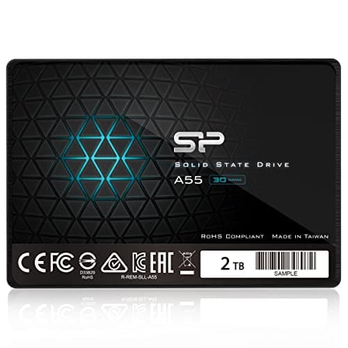 Silicon Power SSD 2TB 3D NAND A55 SLC Cache Performance Boost 2.5 inch SATA III 7mm (0.28") Internal Solid State Drive 1 Pack 2TB Bild 2