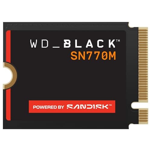 WD_BLACK SN770M 2 TB M.2 2230 NVMe SSD (Für Handheld-Spielkonsolen, Laptops, PCIe Gen 4.0, bis zu 5.150 MB/s, TLC 3D NAND, für Asus ROG Ally, Steam Deck, Microsoft Surface) - POWERED BY SANDISK Bild 2