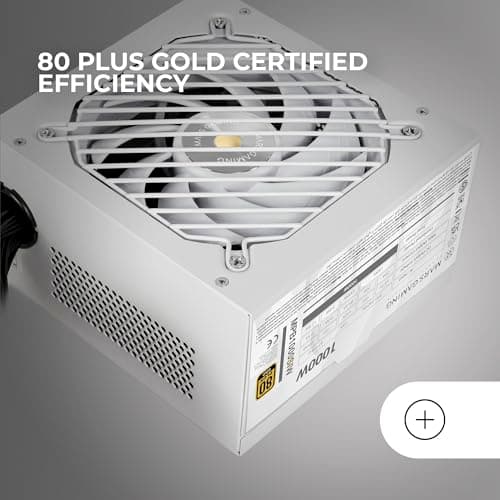 Mars Gaming MPB1000SI, PC ATX Netzteil 1000W, 7 Jahre Garantie, 80Plus Gold 90%, SI Extreme Silence Lüfter mit Kupfer- und Aluminiumkern, AI2-RPM-, DC-DC- und SMD-Technologien, Weiß Bild 8