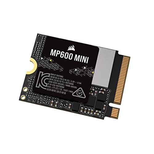 Corsair MP600 MINI 2 TB M.2 NVMe PCIe x4 Gen4 SSD – M.2 2230 – Bis zu 7.000MB/Sek. Sequentielles Lesen – Hohe Dichte 3D TLC NAND – Ideal Für Steam Deck und Microsoft Surface – Schwarz 2TB Bild 2