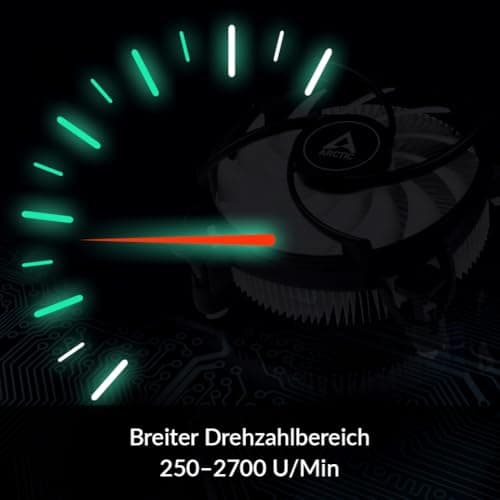 ARCTIC Alpine 17 CO - CPU Kühler, 92 mm PWM-Lüfter, Radial Heatsink, Top Blower, Intel LGA1851 & LGA 1700, 4-Pin Anschluss, Kugellager für Dauerbetrieb, 250-2700 rpm Bild 6