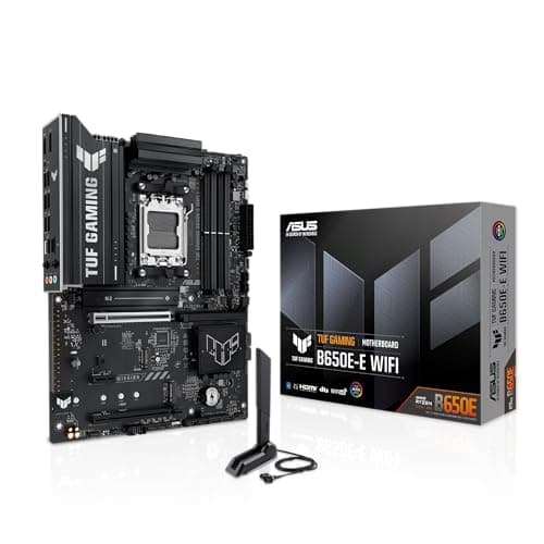 ASUS TUF Gaming B650E-E WiFi AMD AM5 B650 ATX Motherboard, 8+2+1 80A DrMOS Stage, DDR5, PCIe 5.0 Ready, 3X M.2, Wi-Fi 6E, 2.5GB LAN, DisplayPort, HDMI™, USB 20Gbps Type-C®, BIOS Flashback™, Aura Sync Bild 2