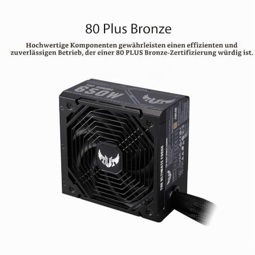 ASUS TUF Gaming 650W Netzteil (80 Plus Bronze, 0db-Technologie, 80cm 8-Pin CPU-Anschluss, Schwarz) Bild 6