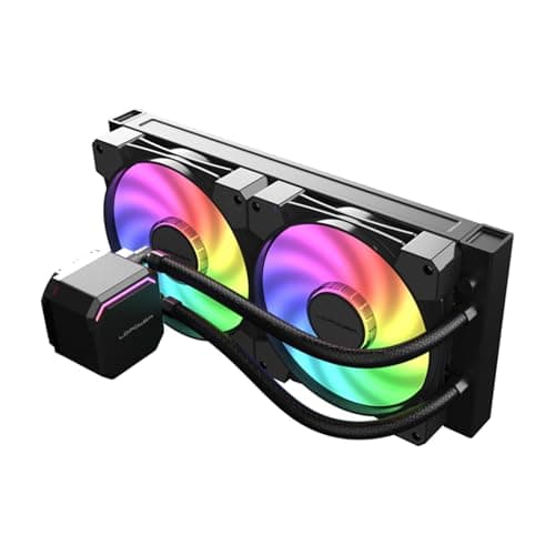 LC-POWER LC-CC-280-B-ARGB | 280mm ARGB CPU Wasserkühlung | AIO Flüssigkühler mit 2x 140mm Lüftern | 280W TDP | kompatibel mit Intel LGA1700/1200/115X & AMD AM5/AM4 Bild 6