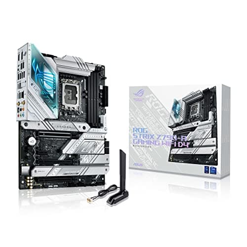 ASUS ROG Strix Z790-A Gaming WiFi D4 Mainboard Sockel Intel LGA1700 (ATX, DDR4 Speicher, 4X M.2, PCIe 5.0, WiFi 6E, AI Overclocking, Aura Sync)
