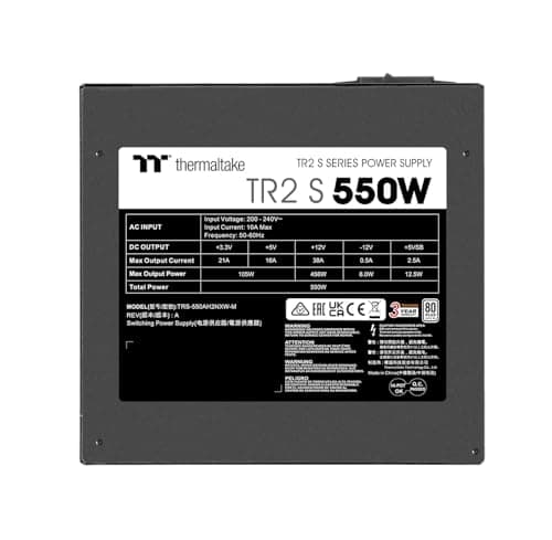 Thermaltake TR2 S 550W | Non Modular | 80 Plus | EU | All Flat Cables | Leiser Betrieb | Hydraulisch gelagerter Lüfter Bild 8