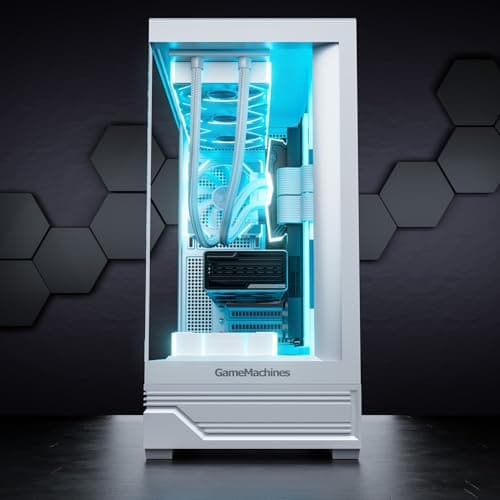 GameMachines Apex Snow Edition - Gaming PC - Wasserkühlung - AMD Ryzen 7 7700 - NVIDIA RTX 5060 Ti 16GB - 1000GB SSD - 32GB RGB DDR5 - WLAN - Windows 11 Pro Ryzen 7 7700 + RTX 5060 Ti 16GB Apex Weiss Bild 6