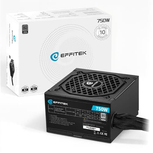750 Watt Netzteil für PC Gaming ATX 3.1 und PCIe 5.1 kompatibel [Silber Serie] 80 Plus Silber I 12V Netzteil I für PC Gehäuse ATX I Power Supply I ATX Netzteil I 12V 2x6 Kabel GPU I leise Bild 2