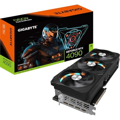 GIGABYTE GeForce RTX 4090 GAMING OC 24GB Graphics Card - GDDR6X, PCI-E 4.0, Core 2535Mhz, RGB fusion, Anti-sag bracket, Metal back plate, DP 1.4, HDMI 2.1a, NVIDIA DLSS 3, GV-N4090GAMING OC-24GD
