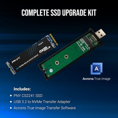 PNY CS2241 2 TB PCIe Gen4 SSD M.2 2280 Upgrade-Kit – bis zu 5.000 MB/s Lesegerät – PC/Laptop Upgrade für Gaming, Foto-/Videowiedergabe und Workstations – internes Solid-State-Laufwerk – M280CS2241 Bild 6
