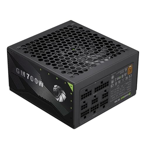 GAMEMAX GM 700B Netzteil PC 700W, Vollmodular, 80Plus Bronze, Active PFC & DC-to-DC, ATX Single 12V Rail, 140mm Lüfter, Hochwertige Kondensatoren, 7 Schutzfunktionen, 5 Jahre Garantie, Schwarz Bild 2