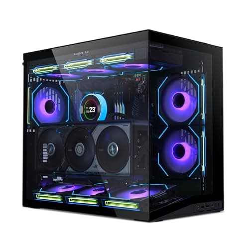 Lian Li O11 Dynamic Mini V2 PC-Gehäuse Schwarz | Kompakter ATX Midi-Tower mit Zwei-Kammer-Design, Tempered Glass und modularem Aufbau