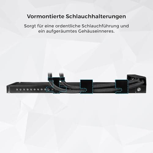 Lian Li HydroShift II LCD-C 360 TL Wireless – 360 mm AiO-Wasserkühlung Weiß – 3x 120 mm PWM RGB Lüfter – 2,1" LCD Display – CPU-Kühler für Intel LGA1851 / 1700 – AMD AM4 / AM5 Bild 6