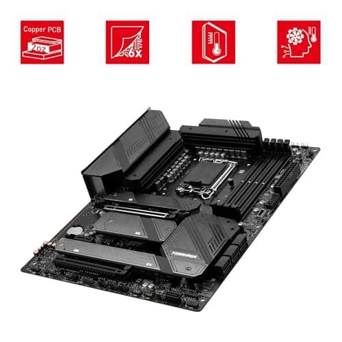 MSI MAG Z790 Tomahawk WiFi Mainboard, ATX - Unterstützt Intel Prozessoren der 12., 13. & 14. Gen, LGA 1700-90A SPS VRM,DDR5 Memory Boost 7200+MHz/OC, PCIe 5.0 & 4.0 x16,4 x M.2 Gen4,Wi-Fi 6E Bild 8