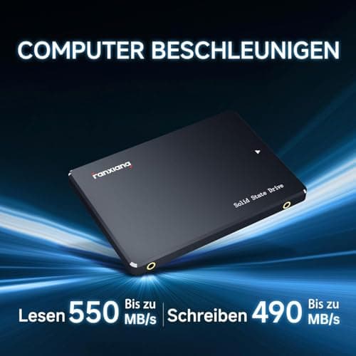 fanxiang S101 4TB SATA III 2,5-Zoll SSD Interne Festplatte, 550MB/s Lesen, 490MB/s Schreiben, SLC-Cache & 3D QLC NAND, für Laptops, Desktop-PCs und Spielkonsolen, Schwarz 4 TB S101 Bild 4